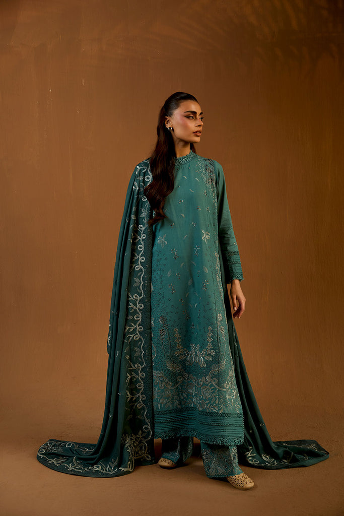 Sobia Nazir Design 5A Winter Shawl 2025 Unstitched, view 1