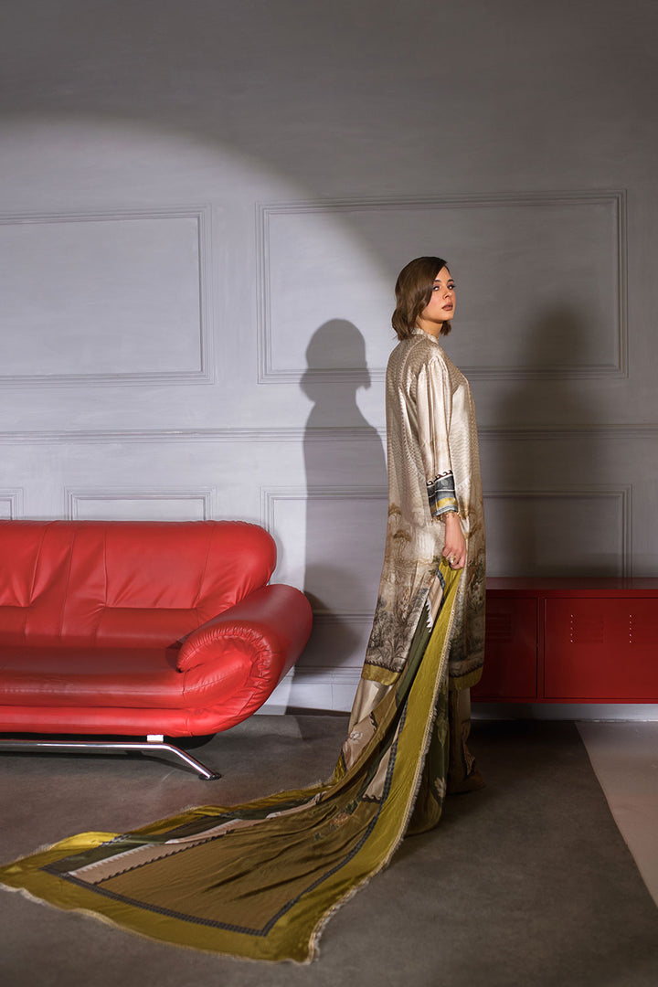 Design 01 Silk Unstitched Collection 2023 (Vol. 2)