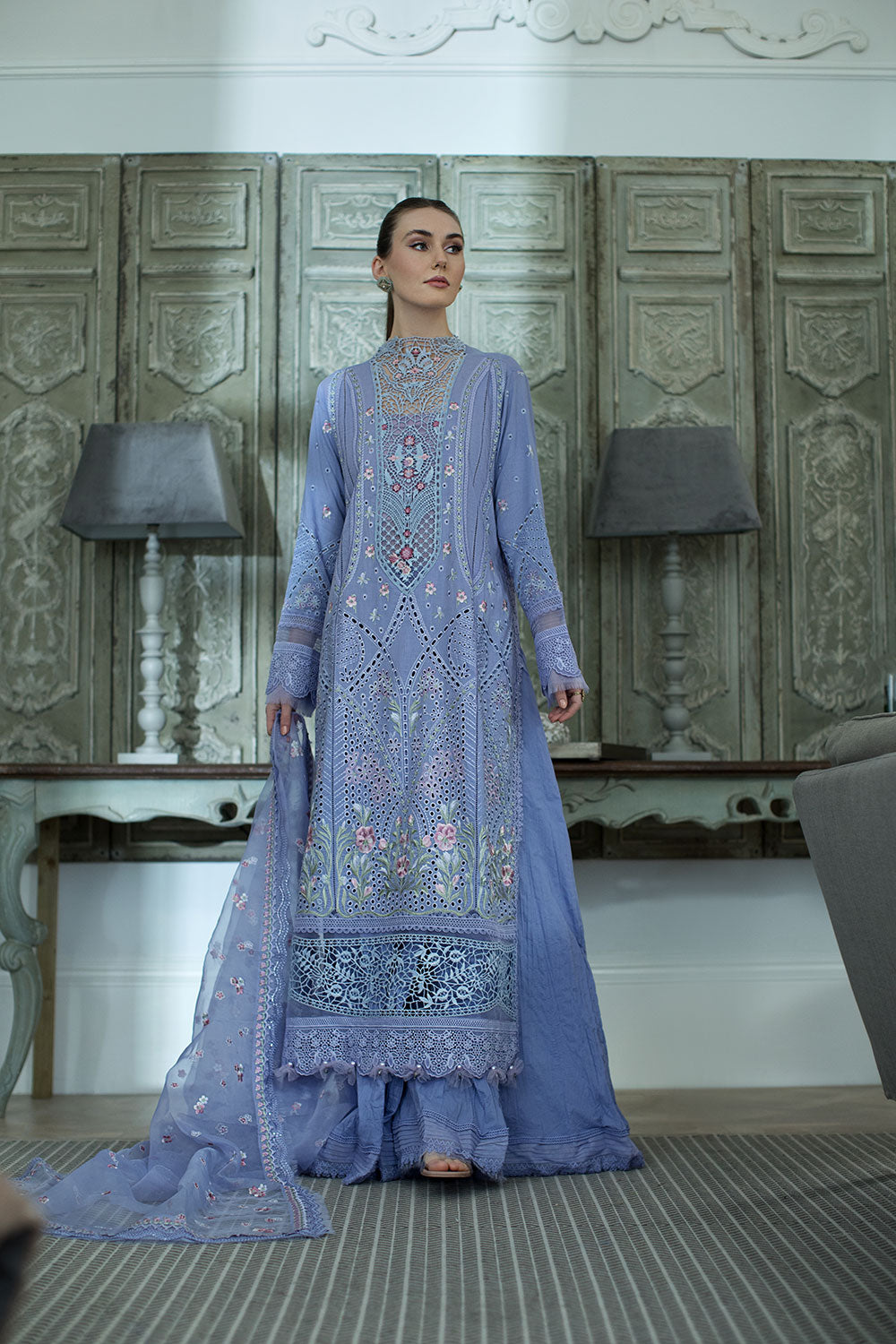 Design 9B Luxury Lawn 2024 Unstitched