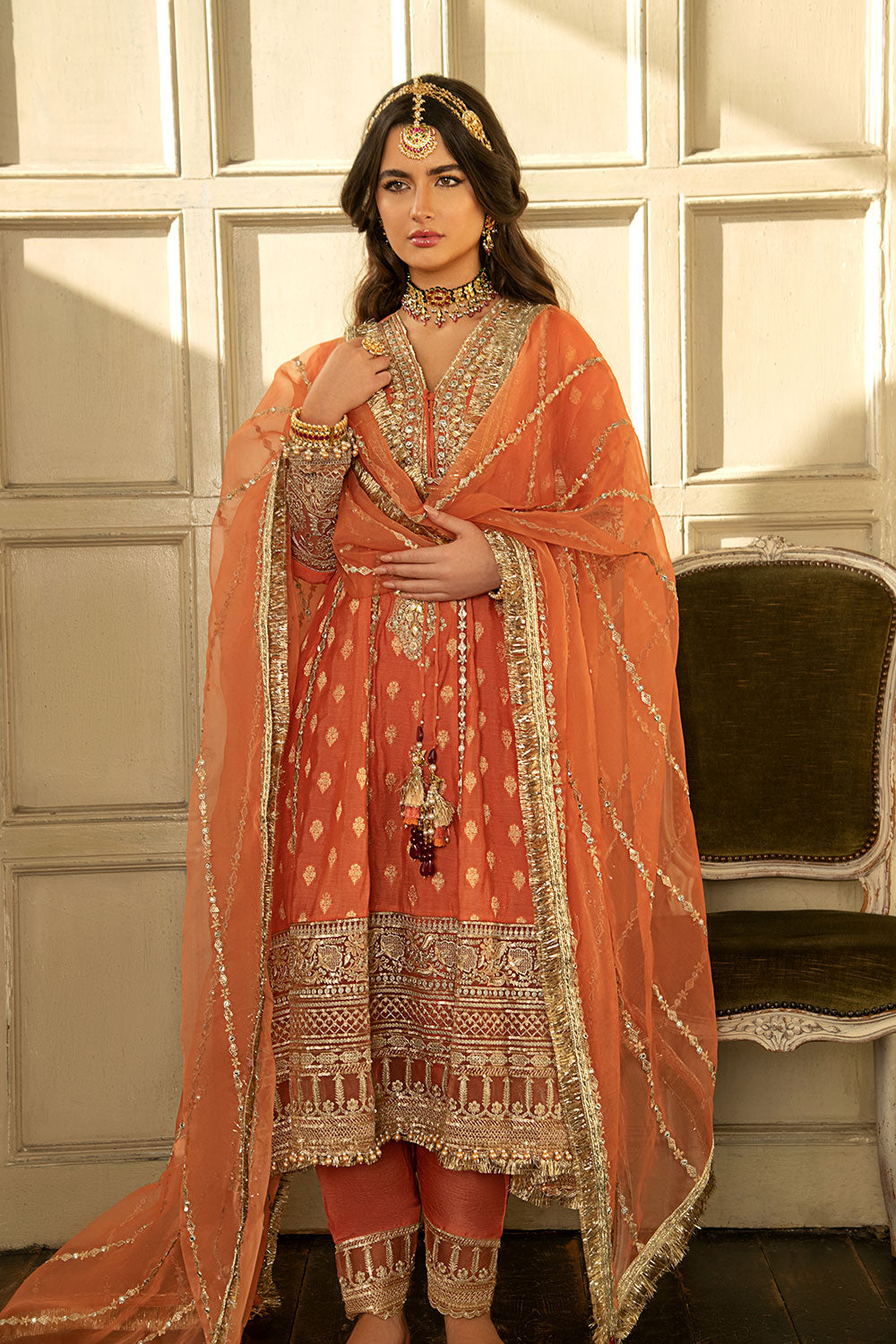 Design 01 NUR Festive Collection '23 Unstitched